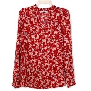 Promod Long Sleeve Floral Top